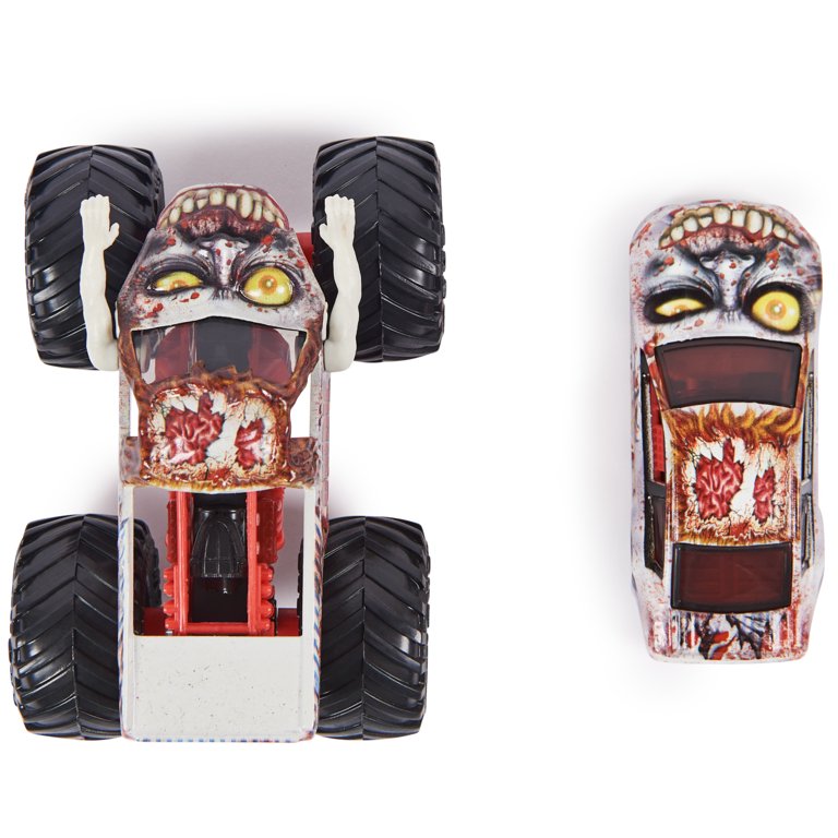 Monster Jam, Zombie Racecar and Monster Truck Vehicle 2-Pack, 1:64