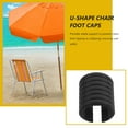 thumbnail image 3 of BESTYASH 4Ud Tapones U Forma Para Pies De Plástico Negro Almohadillas Antideslizantes, 3 of 6