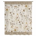 thumbnail image 2 of Vintage Spring Floral Sheer Curtains 108 Inches Extra Long, Farmhouse Botanical Rustic Light Filering Curtains, Privacy Drapes Simi Floor to Veiling Curtain for Living Room Bedroom Window Treatment, 2 of 9