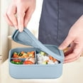 thumbnail image 3 of Adult Bento Durable Silicone Food Container Shatterproof Leakproof Design Microwave Dishwasher Safe For Work, 3 of 4