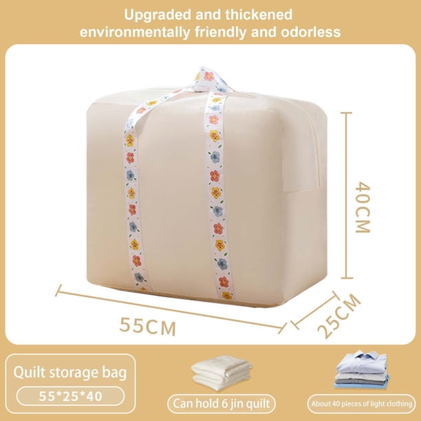 Xihbxyly Bolsa Organizadora Compacta, Almacenamiento de Compresión para Ropa de Cama, Cubo de Viaje Impermeable, Cierre de Cremallera Duradero, Organizador Multiusos para El Hogar, para Mantas y Edre