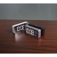 thumbnail image 4 of BR Reloj despertador digital con pantalla LED, sensor de temperatura, alarmas duales, puerto de carga USB y 13 melodías, 4 of 4