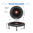 thumbnail image 2 of Trampolín Bloosom  Brincolín Para Aeróbicos Fitness Ejercicio Jumping Negro y rosa, 2 of 5