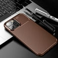 thumbnail image 2 of for iPhone 11 Pro Max Case Carbon Fiber Patterned, Military-Grade Drop Protection Cover, Slim Shockproof TPU Rubber for iPhone 11 Pro Max Anti-Scratch,Supports Wireless Charging,Coffee, 2 of 9