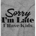thumbnail image 2 of Sorry I'm Late I Have Kids Funny Mom Womens Plus Size Graphic Zipper Hoodie Brisco Brands 2X, 2 of 5