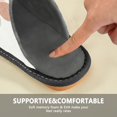 thumbnail image 6 of IAUYY Memory Foam House Slippers Suitable for Both Men and Women. Comfortable, Anti-Slip Plush Flat-Bottomed Slippers The Best Holiday Gift Clean Lines and Fluid Forms, 6 of 9