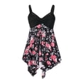 thumbnail image 6 of Swimsuit Women Print One-piece Plus Size Sexy Sling Bikini Bottoms Beachwear Swimwear #77 Pink, 6 of 6