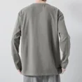 thumbnail image 4 of Camisetas para hombre, ropa masculina de gran tamaño, camisetas con estampado japonés, tallas grandes, holgadas, SA It, manga larga, moda Harajuku de alta calidad, 4 of 5