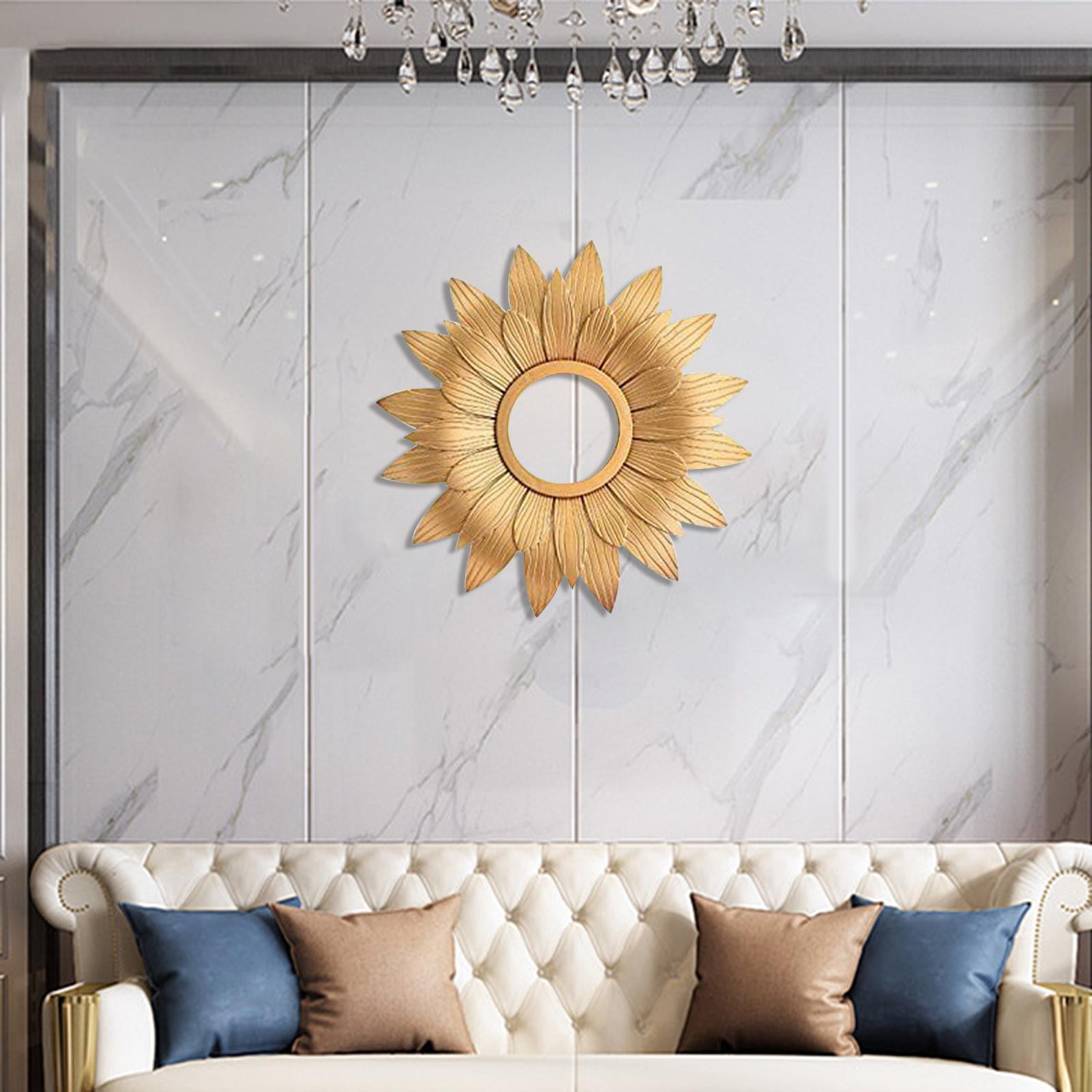 Miroir Rond Mural 100 Cm Tulup - Cadre Verre Blanc/noir, Neuf, Pour Salon/salle De Bain