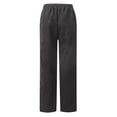 thumbnail image 6 of Wlynlyn Corduroy Pants for Women Drawstring High Waisted Pants Straight Leg Fall Winter Trousers Size L, 6 of 7
