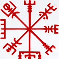 thumbnail image 2 of CafePress - Blood Red Viking Compass : Vegvisir Body Suit - Baby Light Bodysuit, Size Newborn - 24 Months, 2 of 4