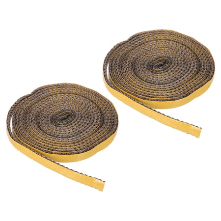 Wood Stove Gasket 2Pcs 3/8 x 1/8 x 98 Flat Graphite Fiberglass Self Adhesive High-Temperature Resistance Seal Rope for Stoves Fireplace Door Black