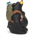 thumbnail image 3 of Walk About Black Bear 5.5 x 3.5 Hand-cast Resin Figurine Sculpture, 3 of 6