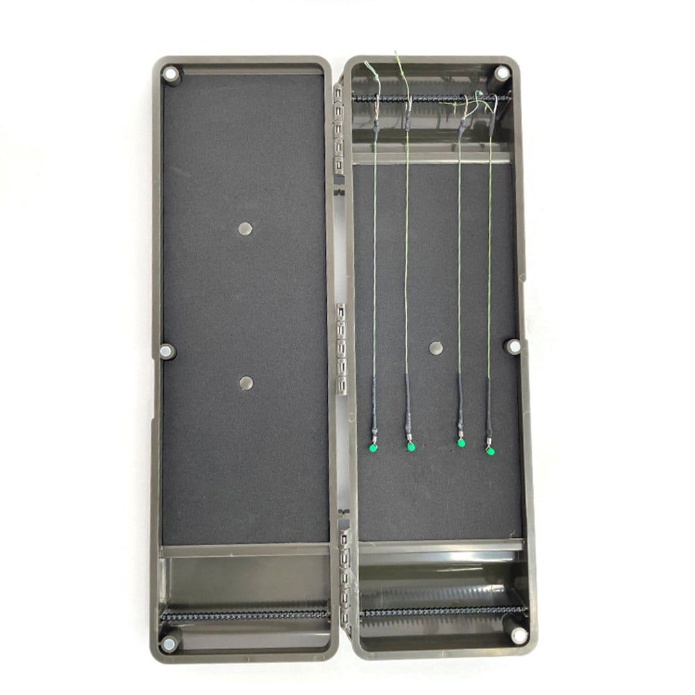 Large Rig Safe Plastic Rig Magnetic Fishing Storage Carp Fishing Box 34.5cm Equipped With 10 Small Needles Fishing Tackle Boxes