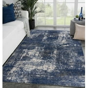 Luxe Weavers Towerhill Collection 7433 Abstract Area Rug Blue 8x10