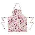 thumbnail image 2 of Pink Pioneer Flower Pattern Apron-Garden Aprons for Women with Pockets-Cotton Linen Waterproof Kitchen Cooking Gardening Aprons Adjustable for Kitchen,Cooking,BBQ and Salon 33x27 Inch, 2 of 7