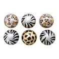 thumbnail image 5 of Kurt Adler 80MM Gold, Silver and Black Animal Glass Ball Ornaments, 6 Piece Box, 5 of 5