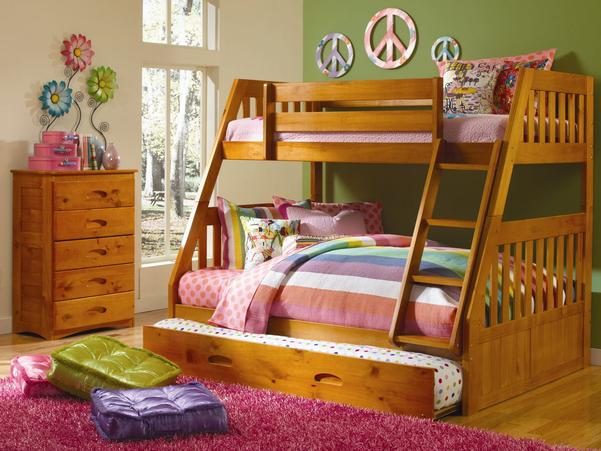 American Furniture Classics Model 2118TFHT, Solid Pine Mission