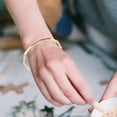 thumbnail image 3 of Shisuyan Simple Solid Bangle Bracelet Golden 1Pcs 2.52X2.36X0.39in, 3 of 8