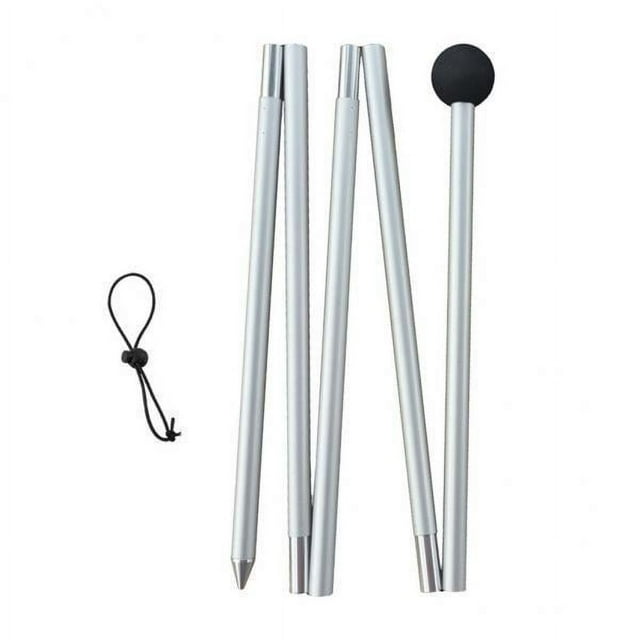 Postes de lona,Postes de lona,varillas para carpas,toldos,postes de soporte para toldos,Varilla de refugio para exteriores de metal ajustable,Postes de hamaca desmontables,ligeros y