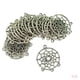 thumbnail image 1 of 500 Uds chapados en plata con forma de atrapasueños colgantes fabricación de joyas al por mayor Zulema Conector colgante, 1 of 7