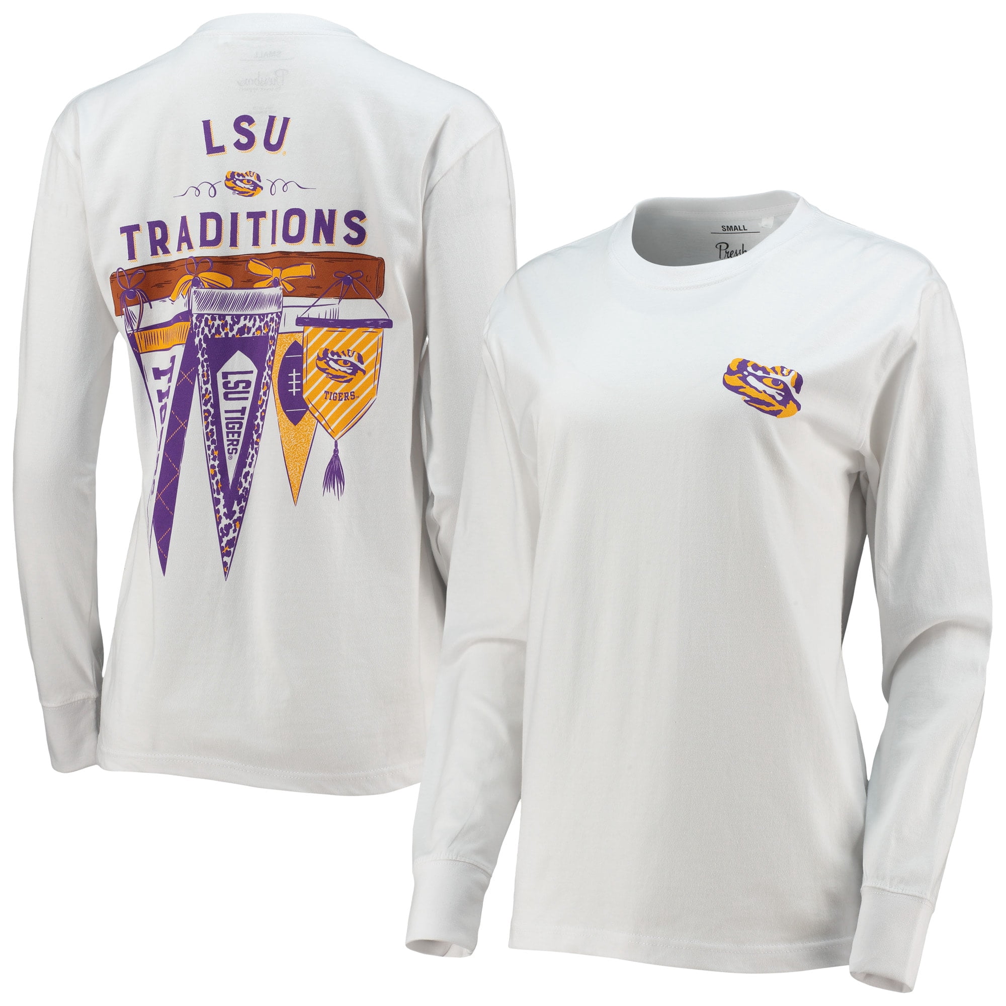 Women's Pressbox White LSU Tigers 
