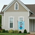 thumbnail image 5 of SKYSONIC Blue Sloth Hello Winter Double Side Print Garden House Sports Flag 28x40 in Polyester Decorative Flag Banner for Outside House Flowerpot, 5 of 7