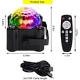 thumbnail image 4 of Disco Light, Party Lights Disco Ball Light, Dj Disco Light Sound Activated Led Light With Remote For Dance Party Halloween, 4 of 5