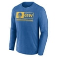 thumbnail image 2 of Men's Fanatics Heather Royal Golden State Warriors Three-Point Play T-Shirt, 2 of 3