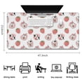 thumbnail image 5 of Long Mouse Pads for Desk,White Cow Strawberry Jar Pattern Desk Mats on Top Of Desks, Desk Mouse Pad Extra Large with 3mm Non-Slip Base and Stitched Edge for Gaming,Office,Work,Home 47.3"x23.6", 5 of 6