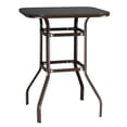 thumbnail image 4 of 31.5" Outdoor Bistro Table, Square Steel Frame High Top Bar Table, All Weather Patio Bar Table, Tempered Glass Table Top Garden Porch Bistro Bar Height Table, JA2124, 4 of 9
