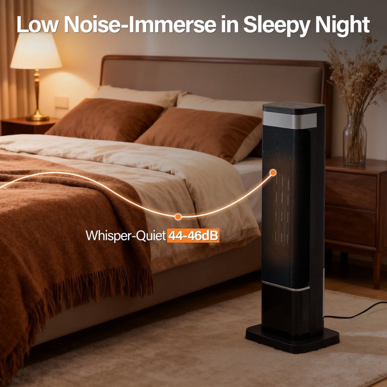 JIOABL 1500W Space Heater with Mood Lighting photo 2