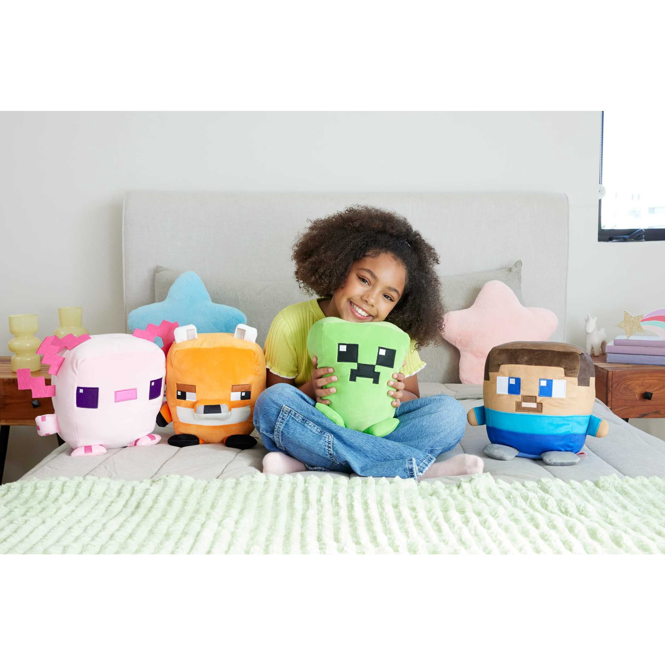 Minecraft Cuutopia 10-in Creeper Plush Character Pillow Doll, Collectible Toy