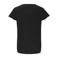 thumbnail image 7 of Ltctricy Women's Tunic Tops Crew Neck Half Button Pleated Short Sleeve Babydoll T Shirts Loose Casual Tee Blouses, 7 of 7