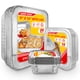 thumbnail image 1 of Sartenes desechables de aluminio para tu hogar con tapas (juego de 40), 1 of 7