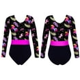 thumbnail image 5 of renvena Kids Girls One Piece Long Sleeves Gymnastics Leotards Ballet Dance, 5 of 6