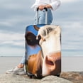 thumbnail image 3 of Lsque Blue Sky Meadow Cute Cow Printed Luggage Cover, Travel Luggage Protector,Scratch and Dirt Resistant, Fits 18-32 Inch Luggage - Small, 3 of 9