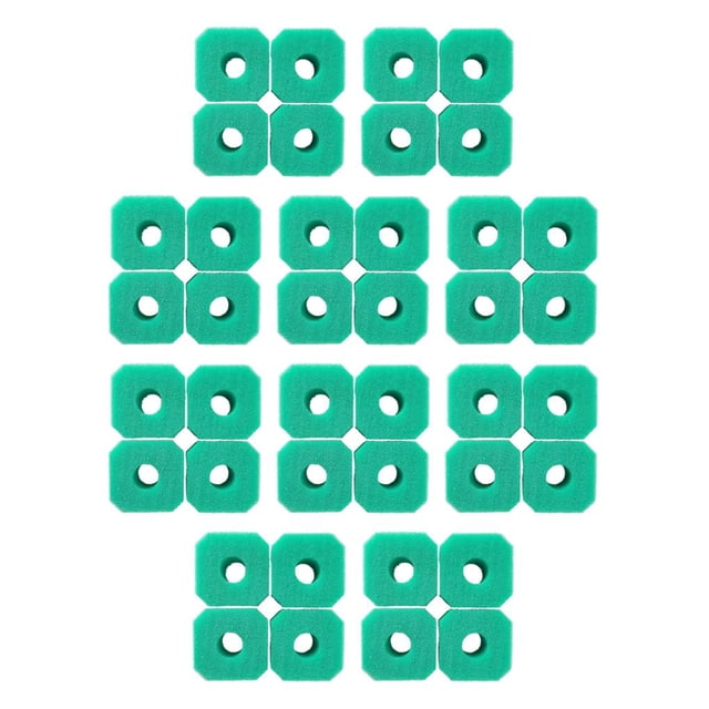 Soidarity Paquete de 4 cartuchos de filtro de piscina duraderos y efectivos para nadar limpio cartuchos de filtro de tanque de peces verde 1 10piezas