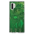 thumbnail image 1 of DistinctInk Clear Shockproof Hybrid Case for Galaxy Note 10 PLUS (6.8" Screen) - TPU Bumper, Acrylic Back, Tempered Glass Screen Protector - Green Circuit Board Image - Printed Circuit Board Image, 1 of 1