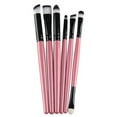 thumbnail image 3 of 6PCS Makeup Brush Set - Lip Eyeshadow Face Brush, Gold Synthetic Animal Hair, Plastic Handle, Silky Soft, Daily Makeup Essentials, Compact Travel Brush Kit, Women, Holiday Gift, Makeup Organizers, 3 of 4