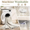 thumbnail image 5 of Washable Rug 6x9 Area Rugs for Living Room: Neutral Soft Rug Abstract Non Slip Low Pile Modern Carpet for Bedroom Kitchen Nursery Office Dining Room Indoor (Brown, 6'x9'), 5 of 10