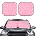 thumbnail image 2 of Vsdgher Breast Cancer Awareness Print Car Windshield Sun Shade, Reflective Sunshade Window Sunshade Sun Visor Protector Fit for Cars,Trucks,SUVs-Medium, 2 of 6