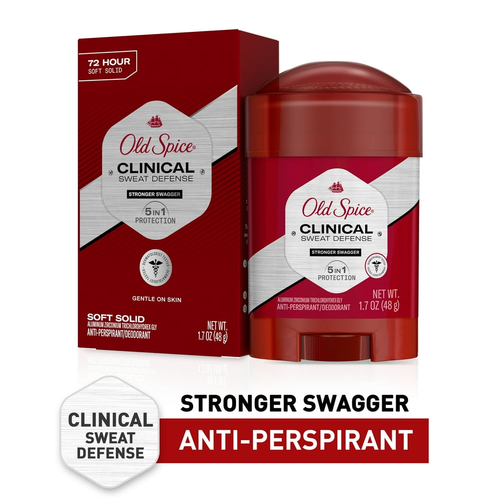 Old Spice Clinical Sweat Defense Antiperspirant Deodorant for Men, Stronger Swagger, 1.7 oz