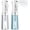 White, variant on 2 Pack Plastic Refillable Fine Mist Spray Bottles, Portable Empty Sprayer for Home Cleaning, Hair Styling, Plants, Pets and Essential Oils