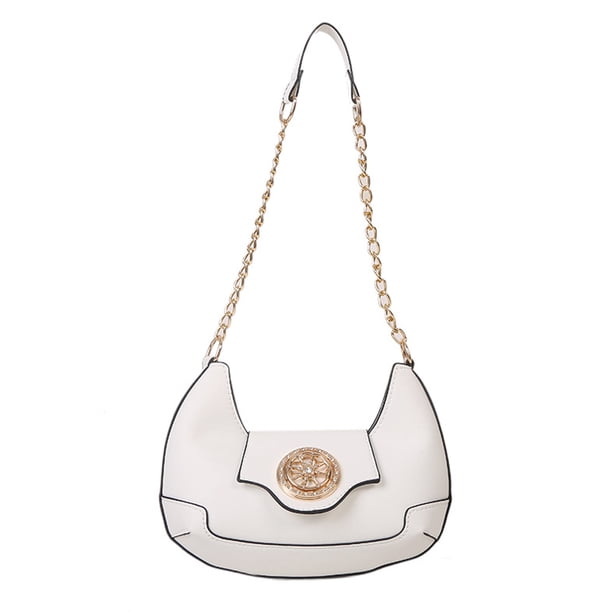 Bolso pequeño de cuero artificial para mujer, bandolera de nicho simple a la moda