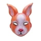 thumbnail image 2 of Máscara realista 3D de PVC para la cabeza, máscara de mascarada de Halloween, tocado de animal Cafe Blanco, 2 of 9