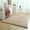 Beige, variant on Bedside Rug, Thickened Plush Washable Floor Mat for Bedroom Living Room, Non-Slip Soft Carpet with Super Soft Microfiber, 15.7 x 23.6 Inch