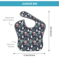 thumbnail image 4 of Susaid Christmas Village Print Bibs for Babies Toddlers Adjustable Waterproof Free Soft Durable Bibs for eating with Large Pocket Food Catcher, 4 of 8