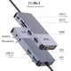 thumbnail image 2 of Estación de acoplamiento USB GIQ USB C HUB USB 3.0 a HDMI dual VGA, 2 of 6