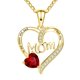 thumbnail image 1 of 2023 New Mom Heart-shaped Engraved Necklace Simple And Versatile Mother's Day Jewelry Gift Necklace Wholesale Gao Jinjia LED, 1 of 2